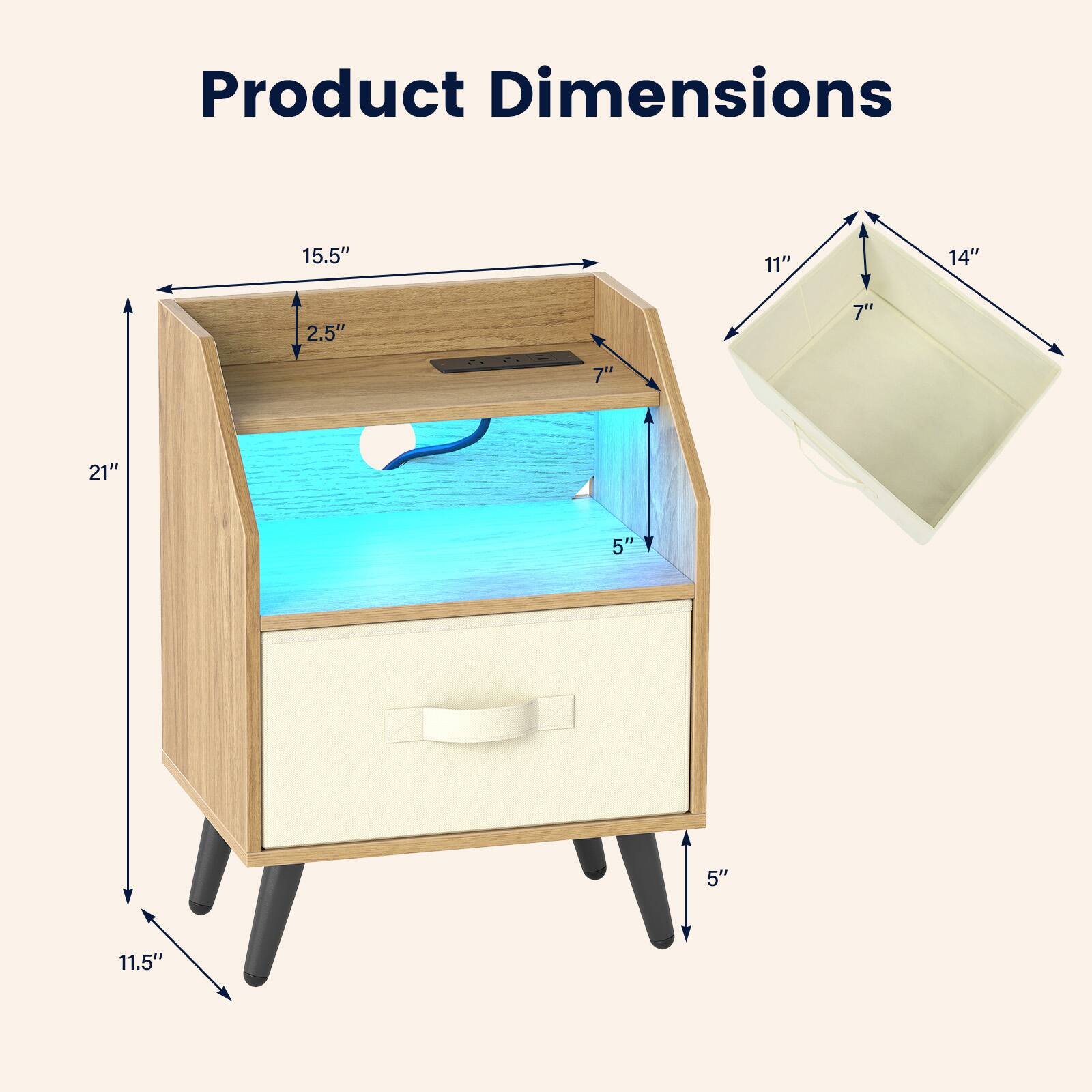 Product Dimensions
15.5"
11"
14"
2.5"
7"
7"
21"
5"
5"
11.5"