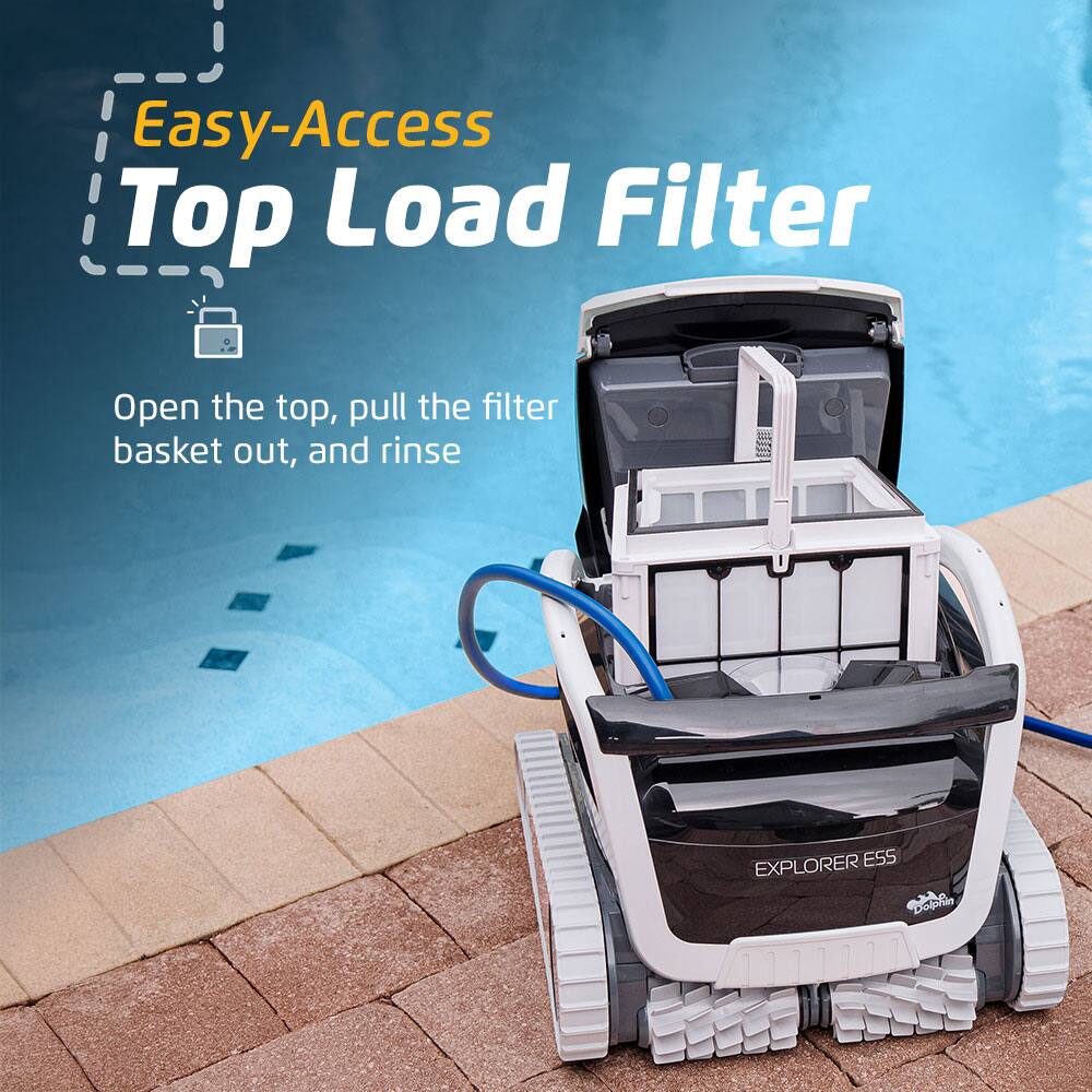 Easy-Access Top Load Filter

Open the top, pull the filter basket out, and rinse

EXPLORER ESS