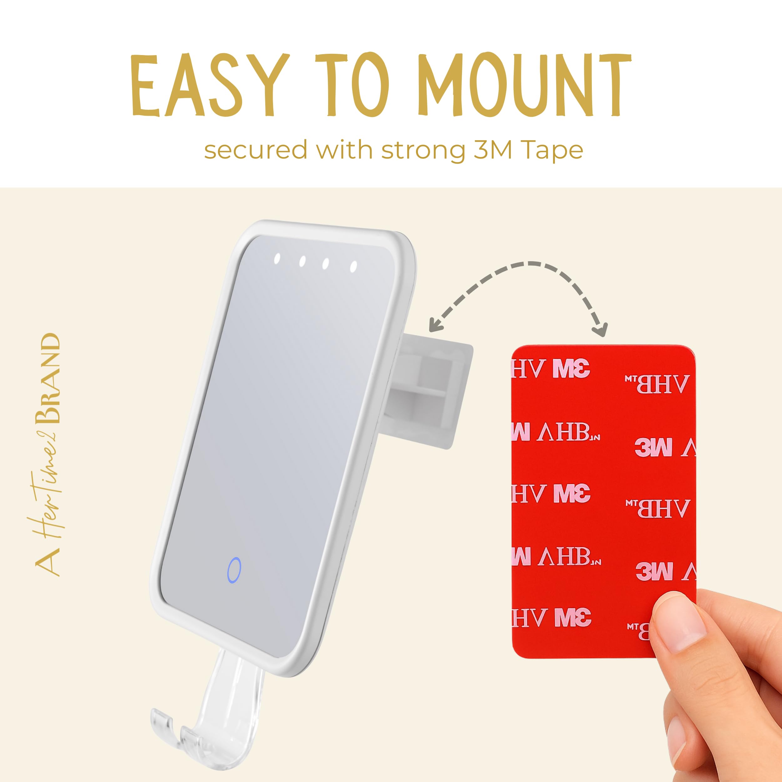 EASY TO MOUNT  
secured with strong 3M Tape  

AfterTime2 BRAND