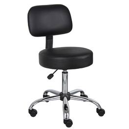 Boss Office Products - Boss Be Well Armless Medical Spa Professional Drafting Stool, (B245-BK) - Black