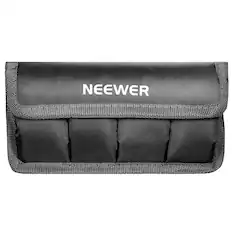 Front. Neewer - Universal Camera Battery Case - Holds LP-E6, EN-EL15, FW50 & AA Batteries for DSLRs.
