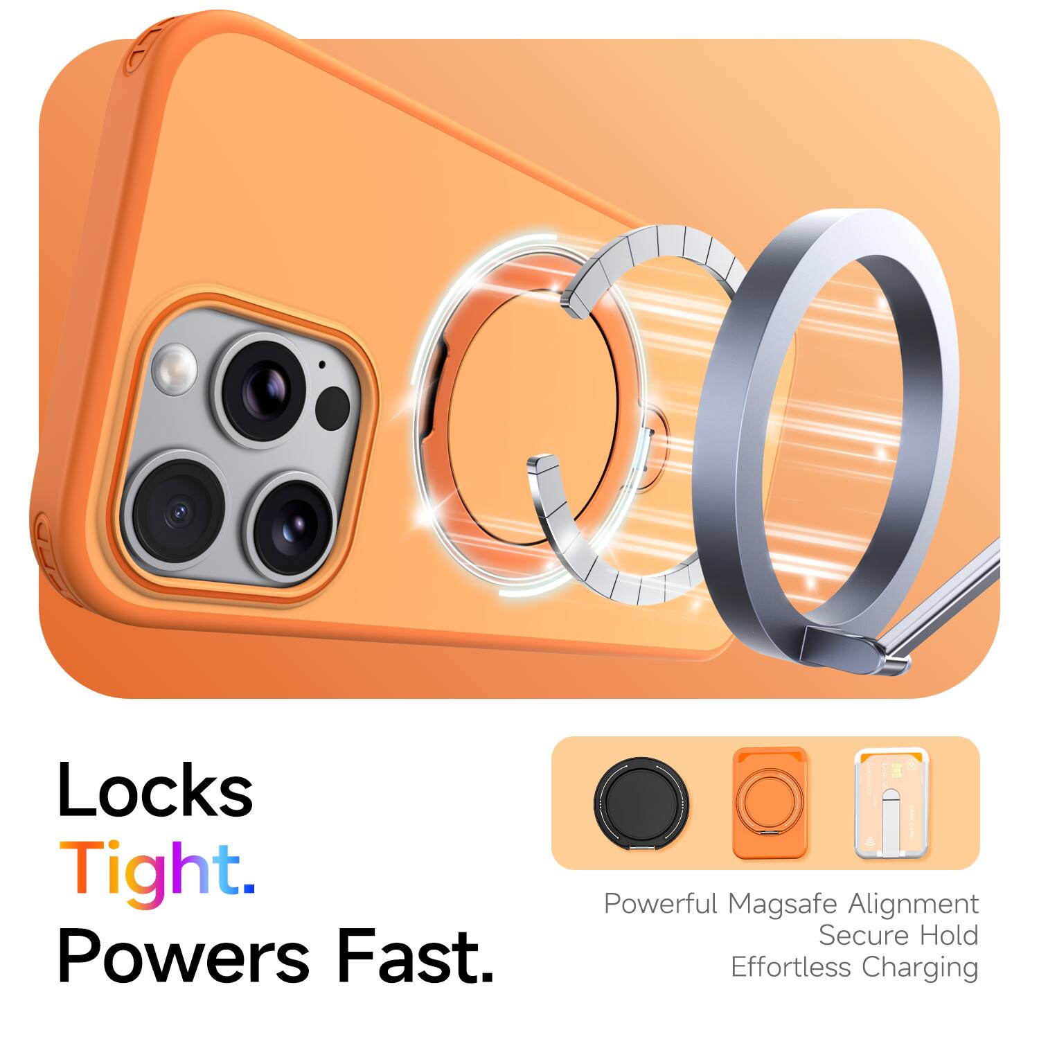 Locks Tight. Powers Fast.  
Powerful MagSafe Alignment  
Secure Hold  
Effortless Charging