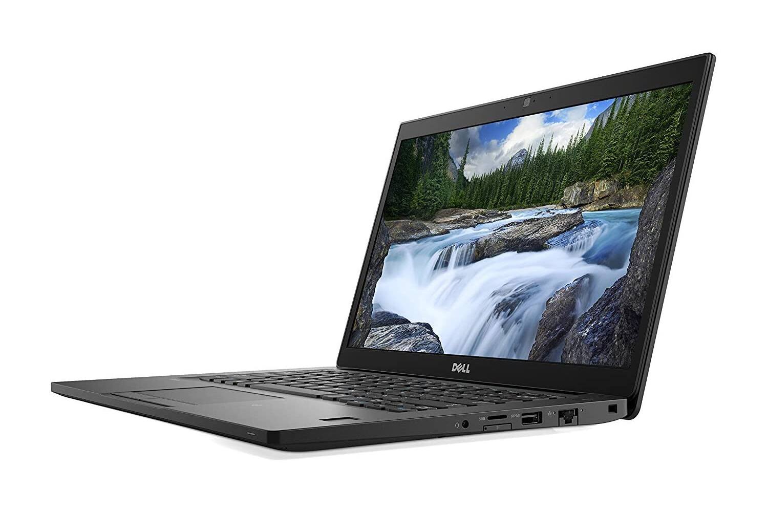 Angle. Dell - Dell Latitude 7490 Core i7-8650U 1.9GHz, 16GB, 256GB SSD, 14inch FHD, Windows 11 Pro (Refurbished) - Black.