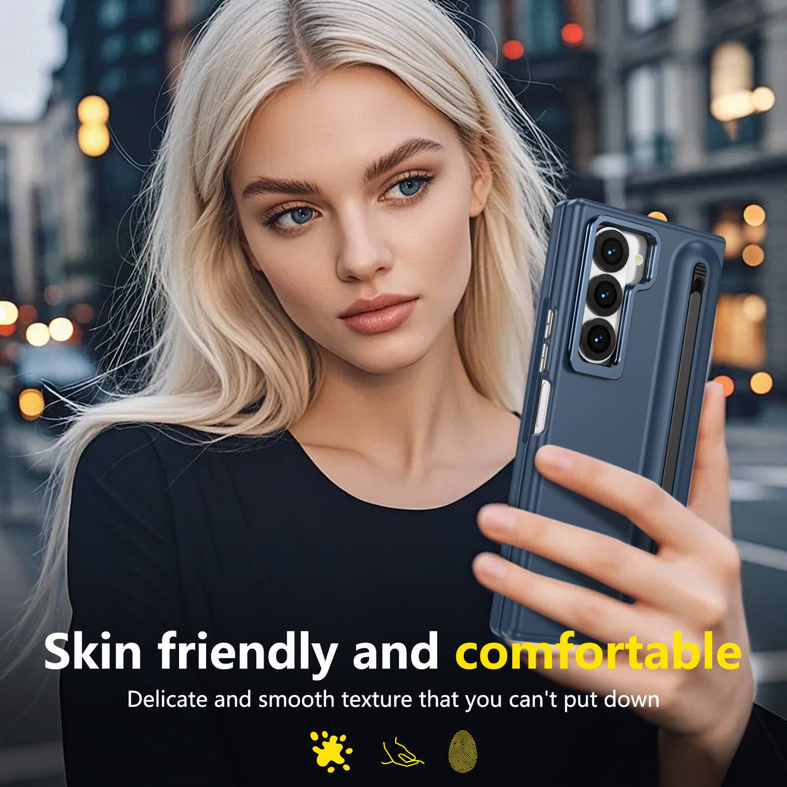 Skin friendly and comfortable  
Delicate and smooth texture that you can't put down