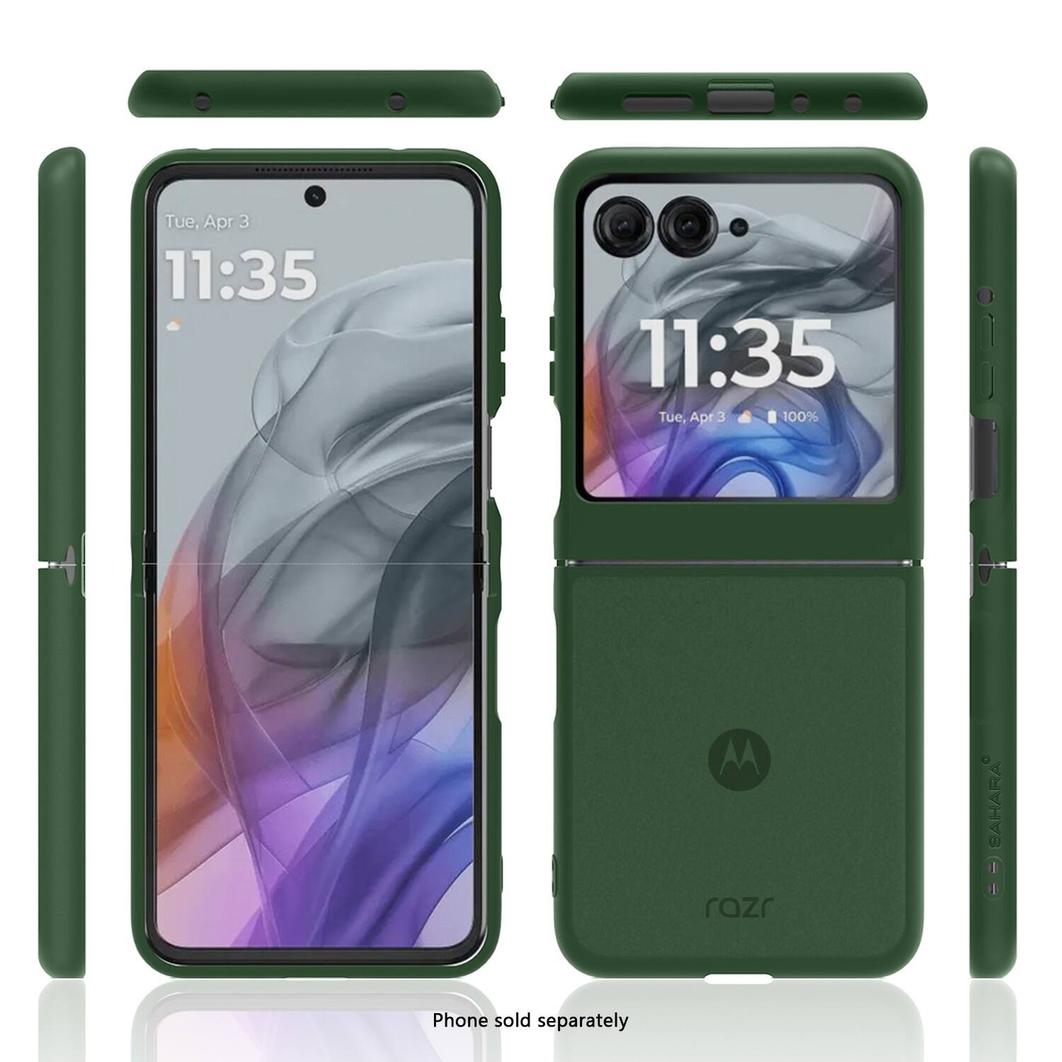 Tue, Apr 3 11:35 11:35 Tue, Apr 3 100% | Razr SAHARA Green phone sold separately