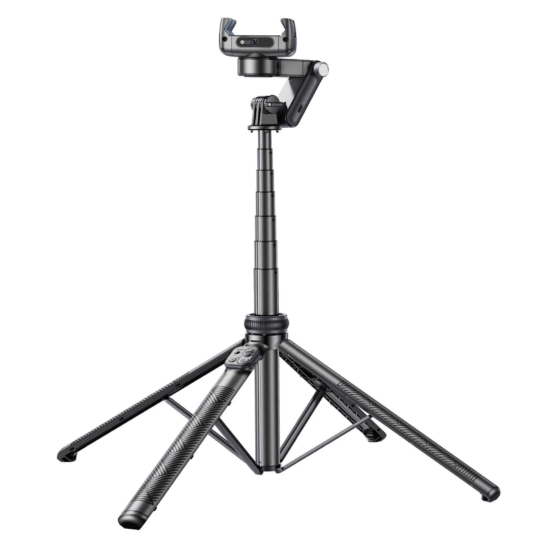 Cluzine - Smart Tracking Phone Camera Stabilizer, Multifunctional Remote Control, 360° Rotation Balance Handheld Mount