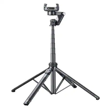 Front. Cluzine - Smart Tracking Phone Camera Stabilizer, Multifunctional Remote Control, 360° Rotation Balance Handheld Mount.