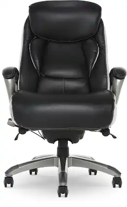 Serta - Lautner Executive Office Chair with Smart Layers Technology - Black with White Mesh Accents