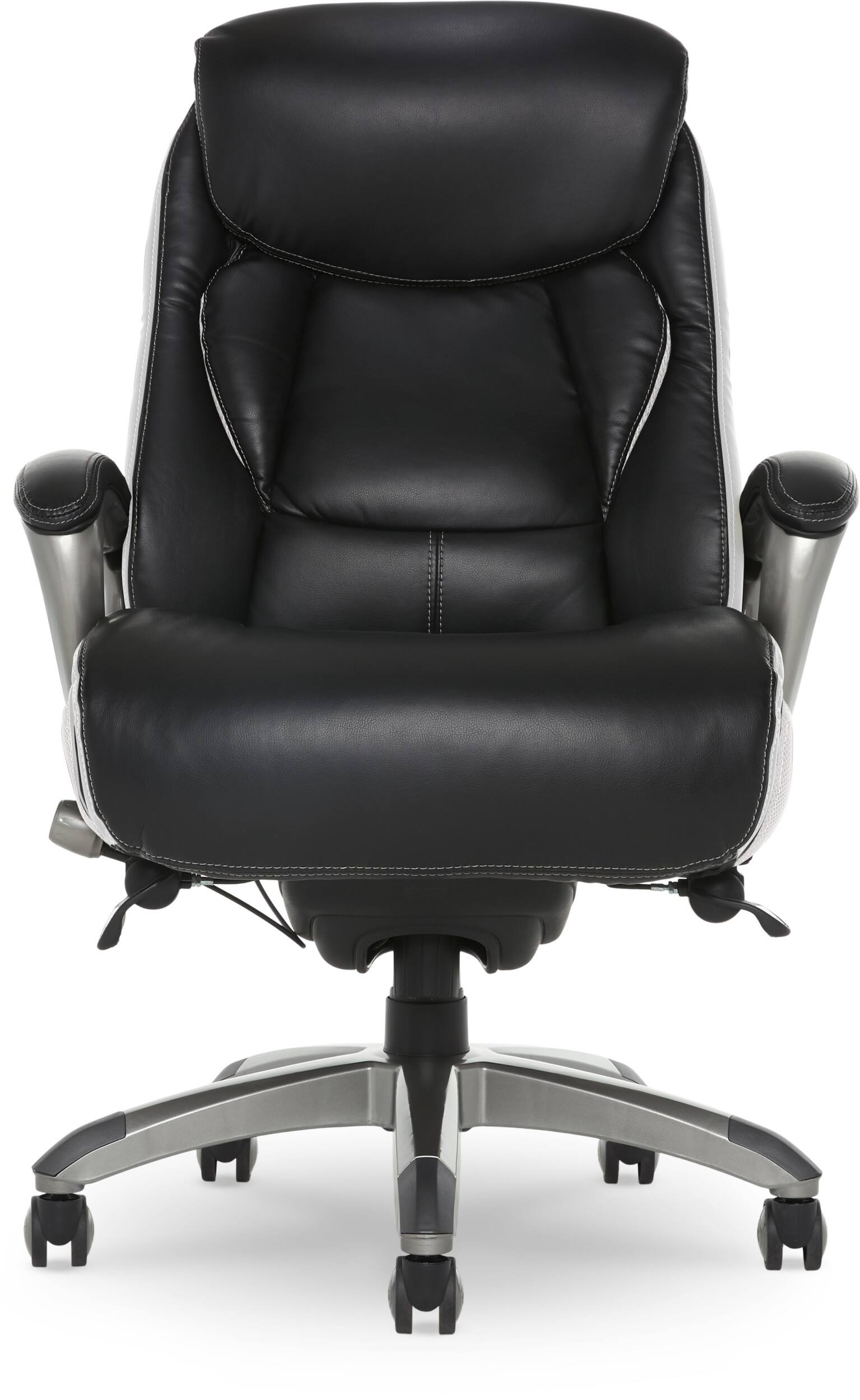 Alt View 18. Serta - Lautner Executive Office Chair - Black with White Mesh Accents.