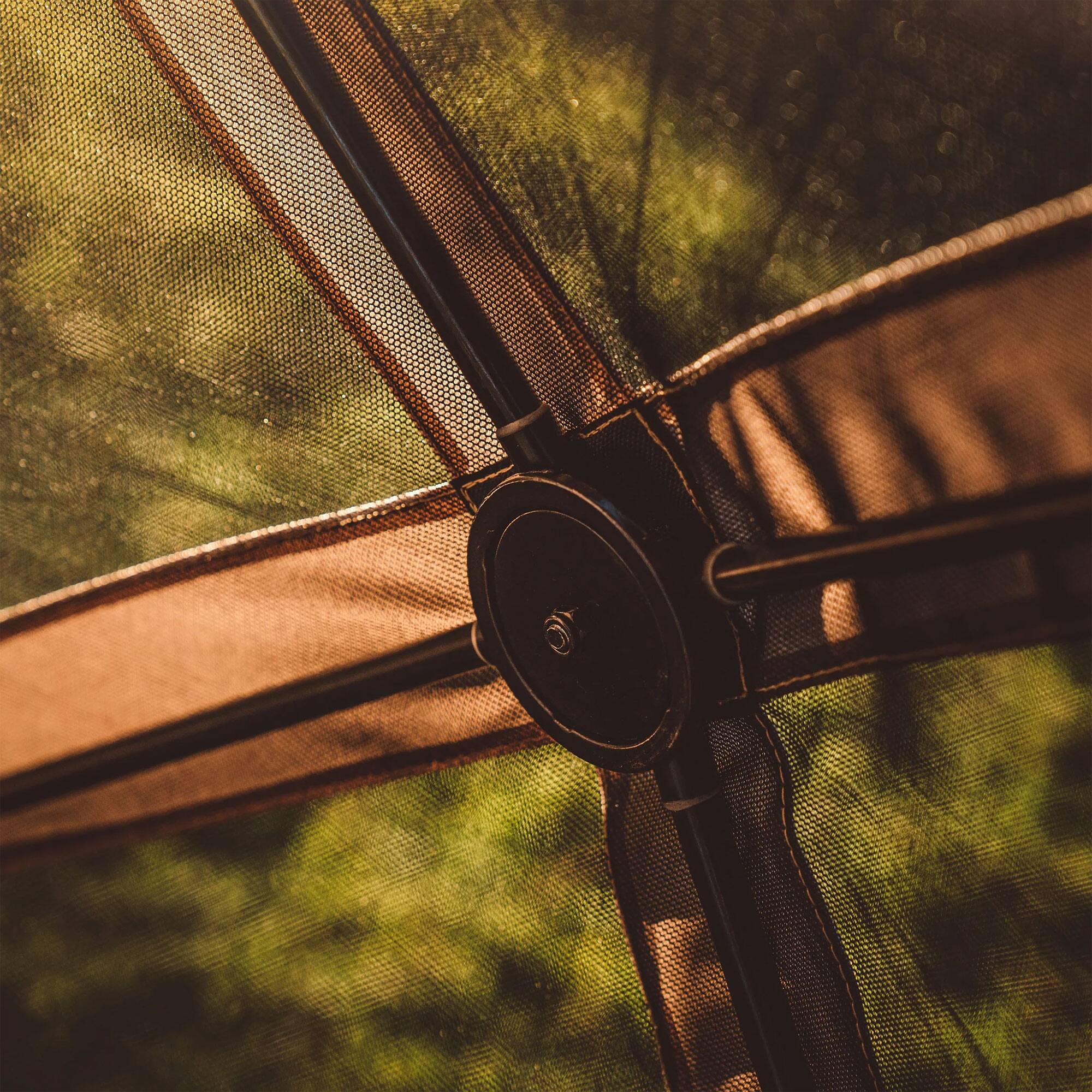 Alt View 7. Gazelle - Gazelle G6 12ft x 12ft 6-Sided Pop Up Portable 8 Person Gazebo Tent, Desert Sand - Desert Sand.