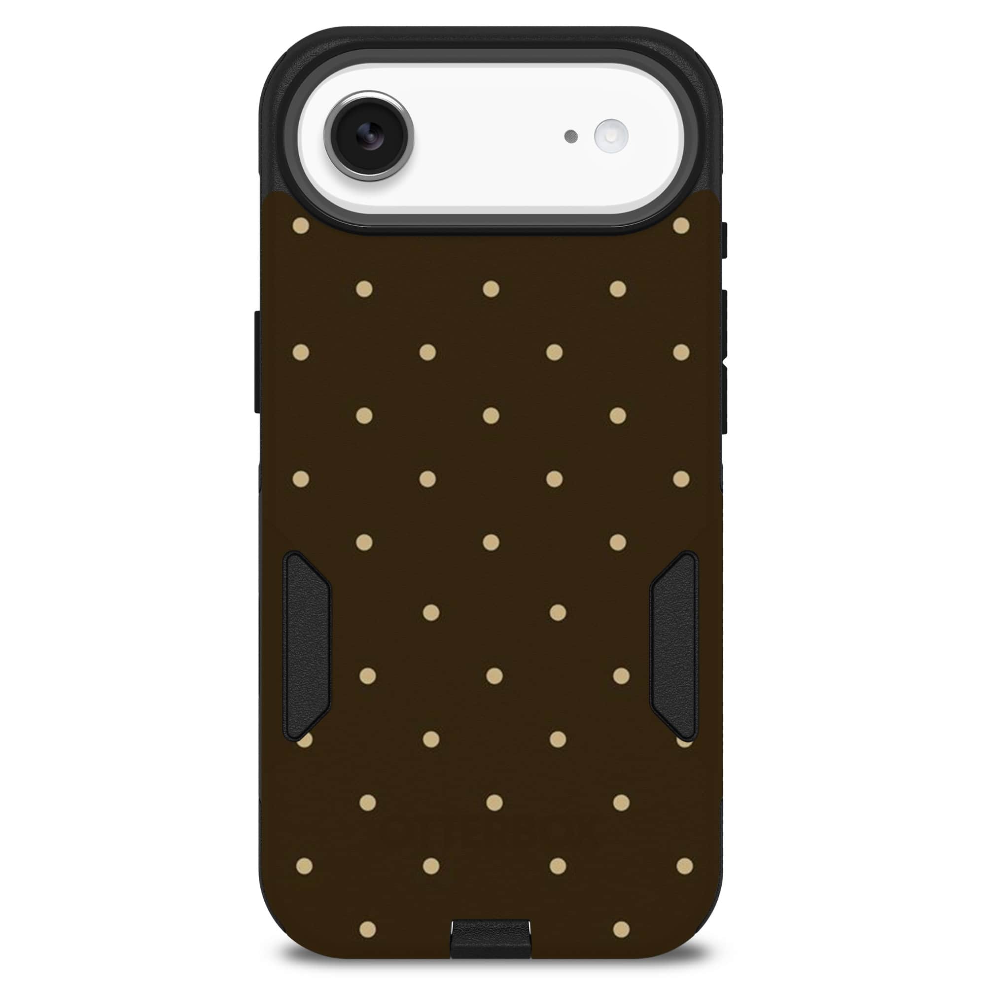 OtterBox - Artist Edition MagSafe Commuter Series Case for iPhone Air - Espresso Polka Dots