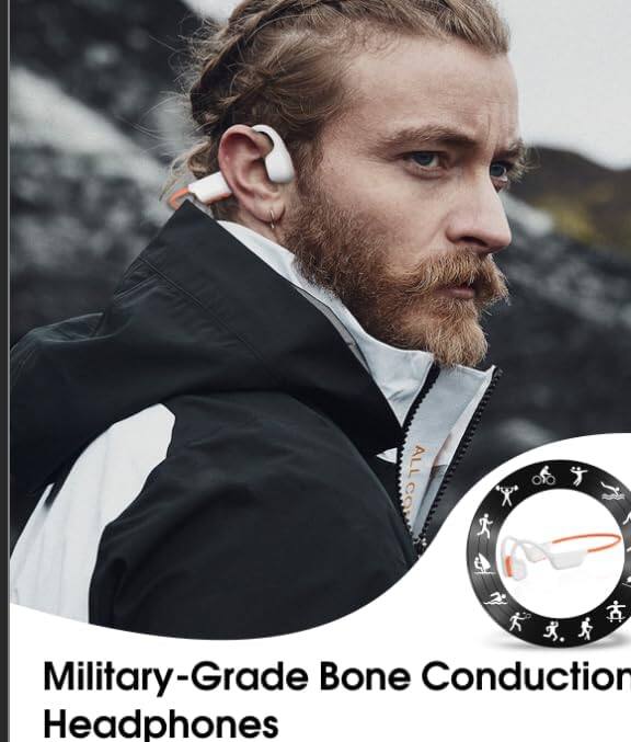 ALL C Military-Grade Bone Conduction Headphones