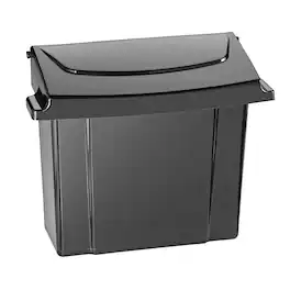 Alpine Industries - Plastic Sanitary Napkin Receptacle Trash Can - Black