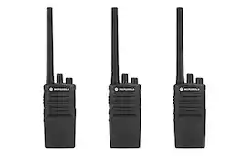 3 Pack of Motorola RMV2080 Business Two-Way Radio 2 Watts/8 Channels Military Spec - Black