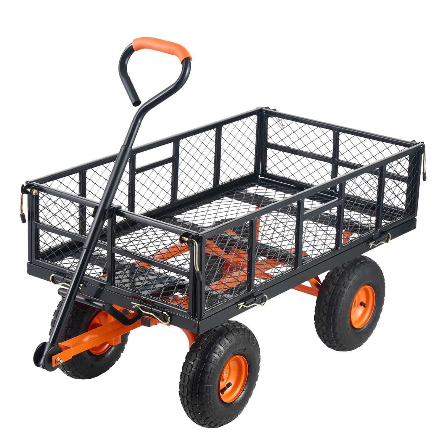Boyel Living - Dump Cart Metal Garden Heavy Duty Outdoor Utility Wagon