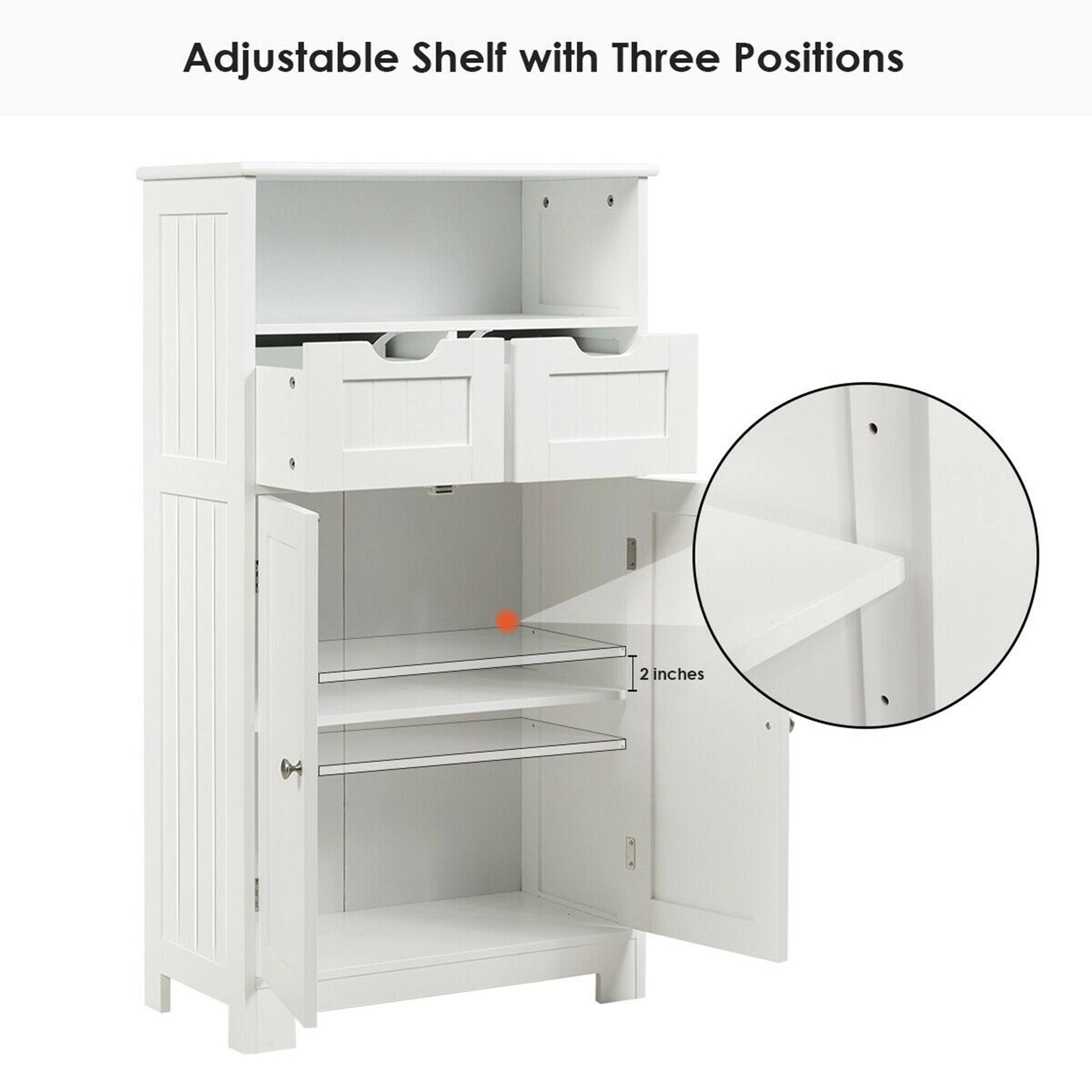Adjustable Shelf with Three Positions

2 inches