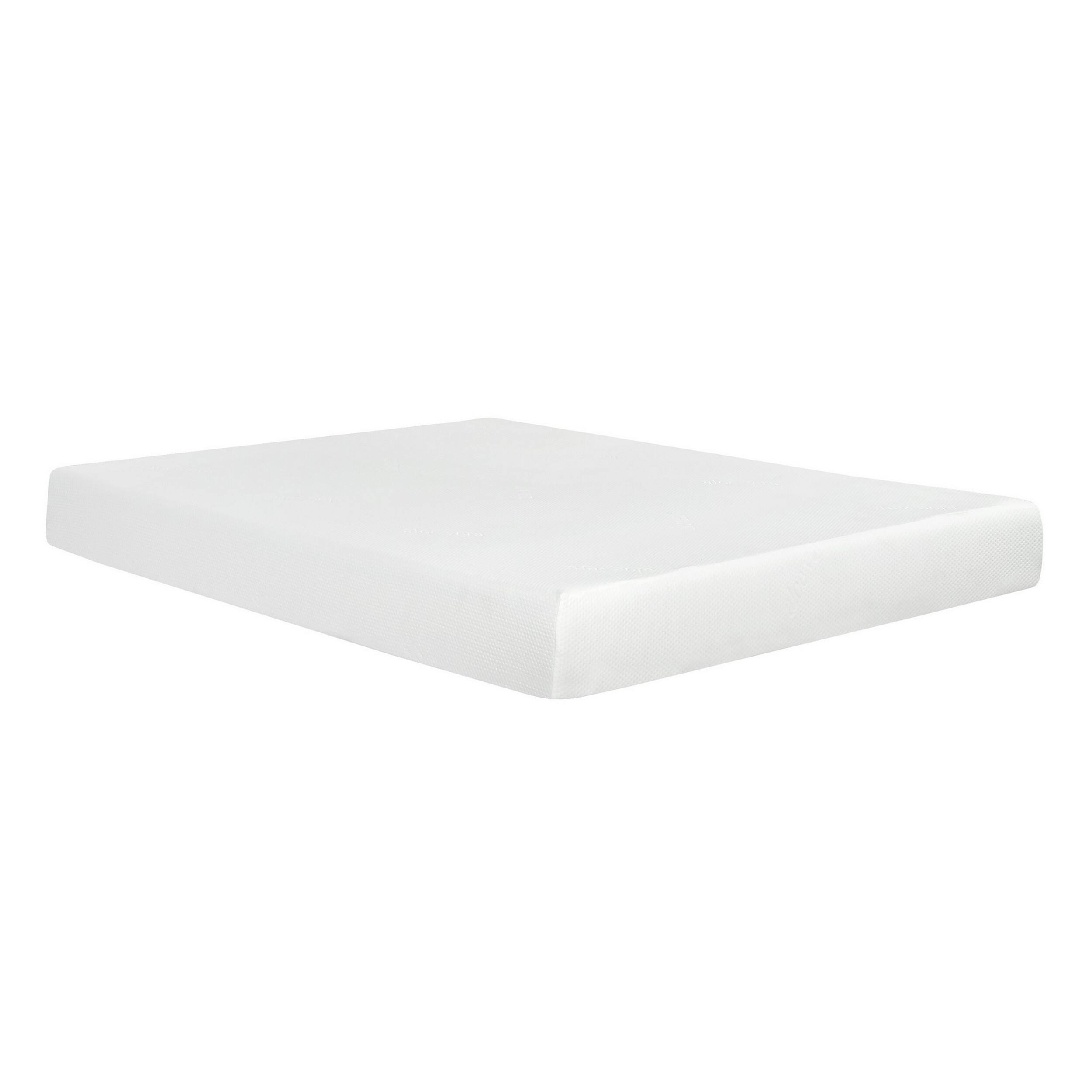 Front. Manhattan Lane - Bree 8 Inch Plush Queen Size Mattress with Cool Gel Foam, Aloe Vera Infused - White.