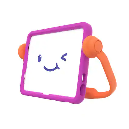 Front. Speck - Speck iPad Case 10th Generation - Violet/Flux Orange - Violet/Flux Orange.