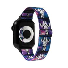 Front. ZOX - Reach New Heights Giraffe NFC Smartwatch Band, 20mm - Purple.