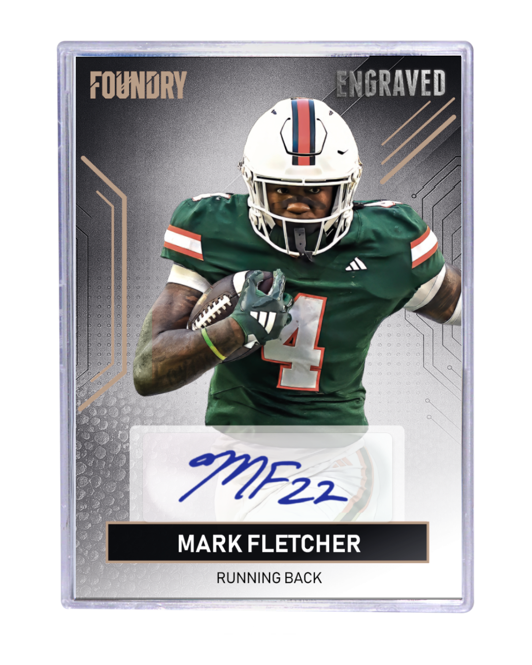 FOUNDRY  
ENGRAVED  

MARK FLETCHER  
RUNNING BACK  

MF22