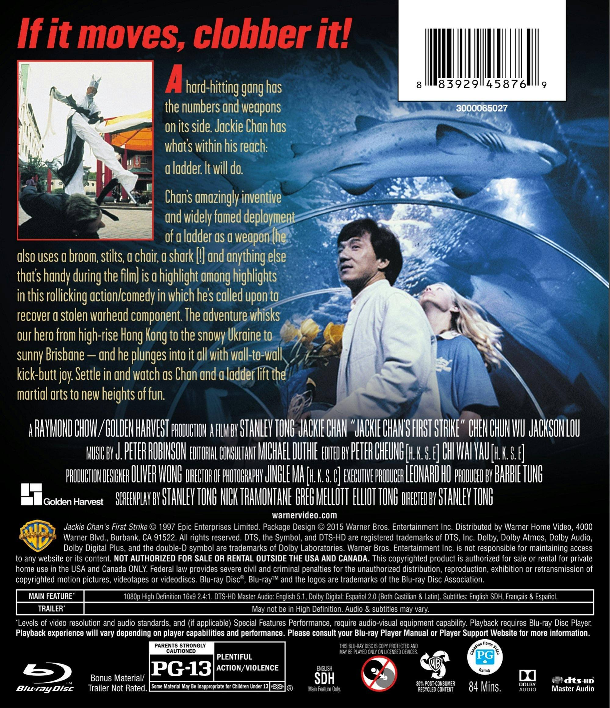 Back. Jackie Chan's First Strike [Blu-ray].