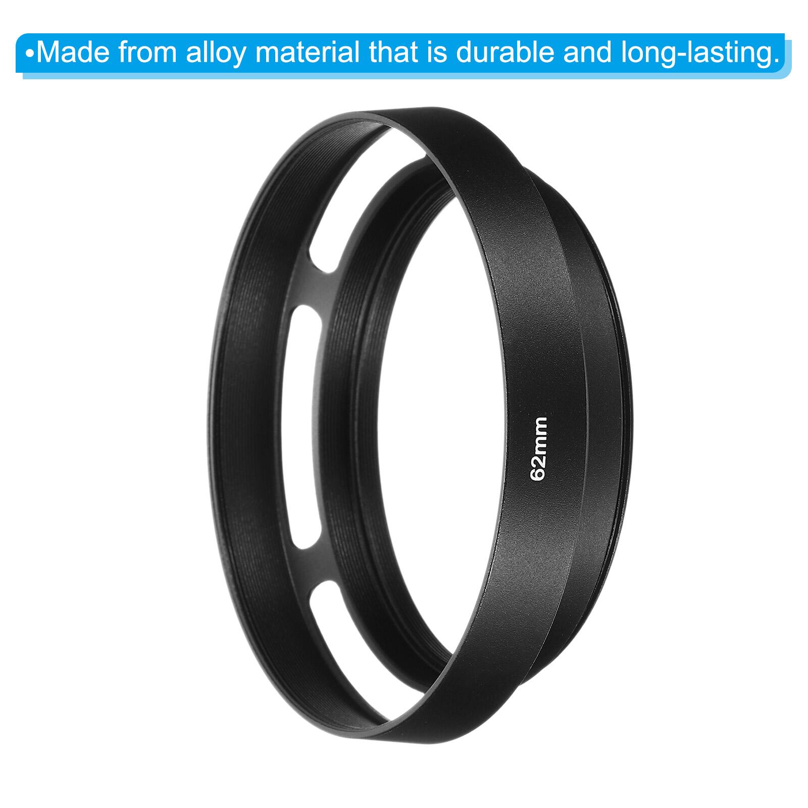 Made from alloy material that is durable and long-lasting.  
62mm