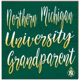 Jardine - Northern Michigan Wildcats 10'' x 10'' Grandparent Plaque - Green
