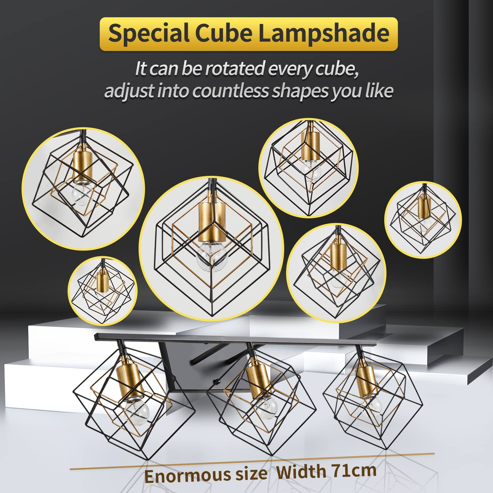 Special Cube Lampshade

It can be rotated every cube, adjust into countless shapes you like

Enormous size Width 71cm