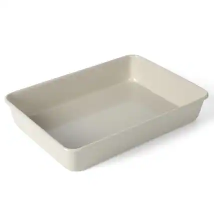 Front. PARKER SLATER - Gallen Baking Pans Ceramic Pfa Free Non Stick Bakeware Set - Linen A SET INCLUDES One 17-inch cookie sheet with cooli....