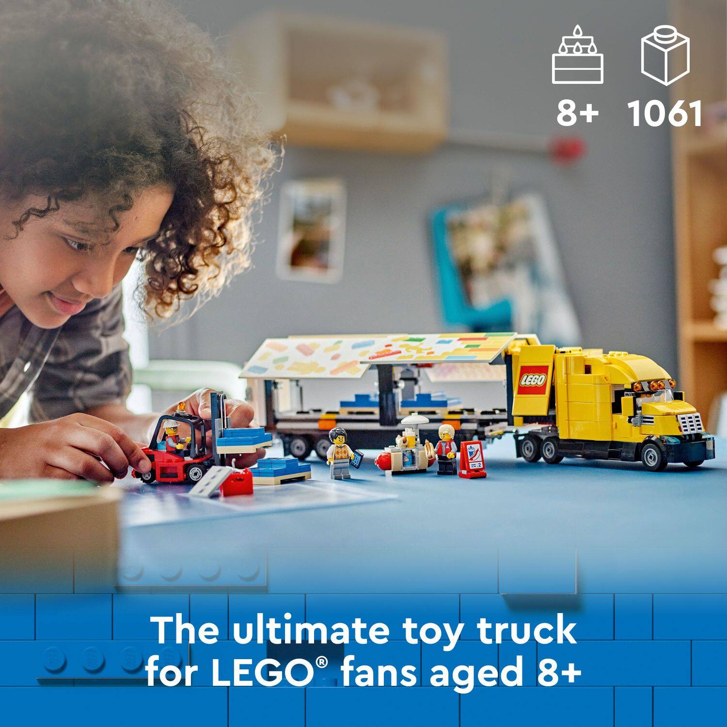 The ultimate toy truck for LEGO fans aged 8+.