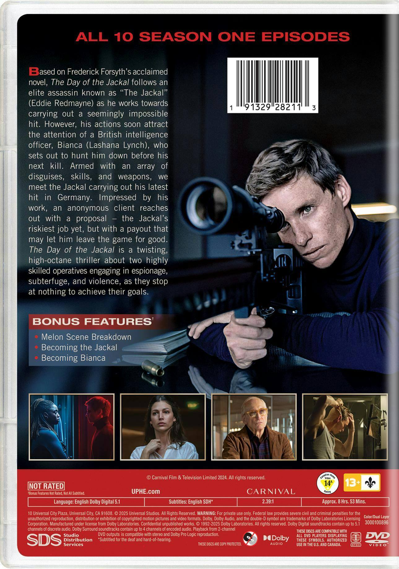 Back. The Day of the Jackal: The Complete First Season   - DVD.