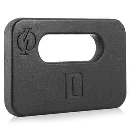 Philosophy Gym - Ruck Weight - Weighted Fitness Plate with Handle - 10-45 lbs - Cast Iron