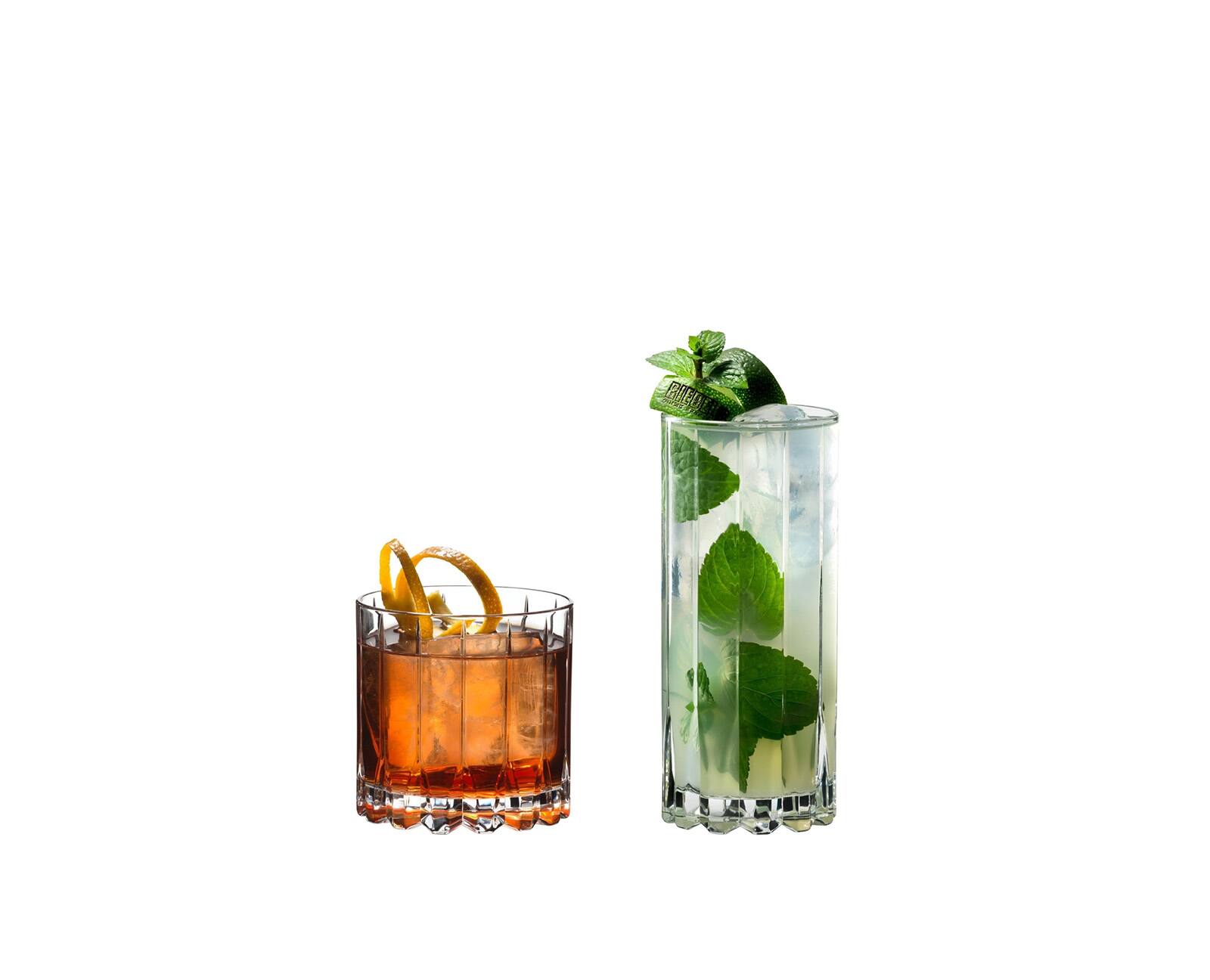 Alt View 2. Riedel - 8 Piece Bar Glassware Set, 4 Rocks and 4 Highball - Clear.