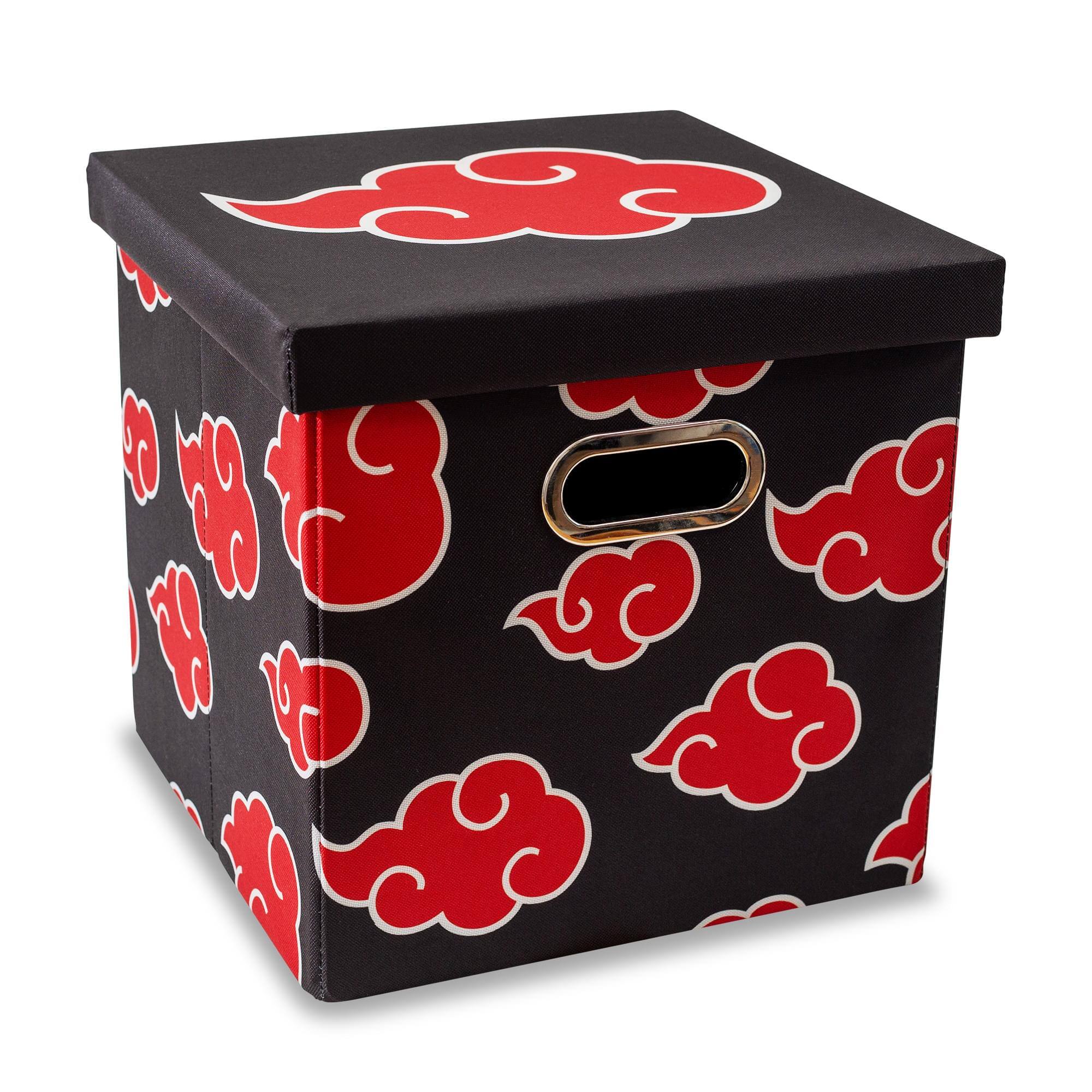 Alt View 1. Ukonic - Naruto Shippuden Akatsuki 13-Inch Storage Bin With Lid - Red/Black.