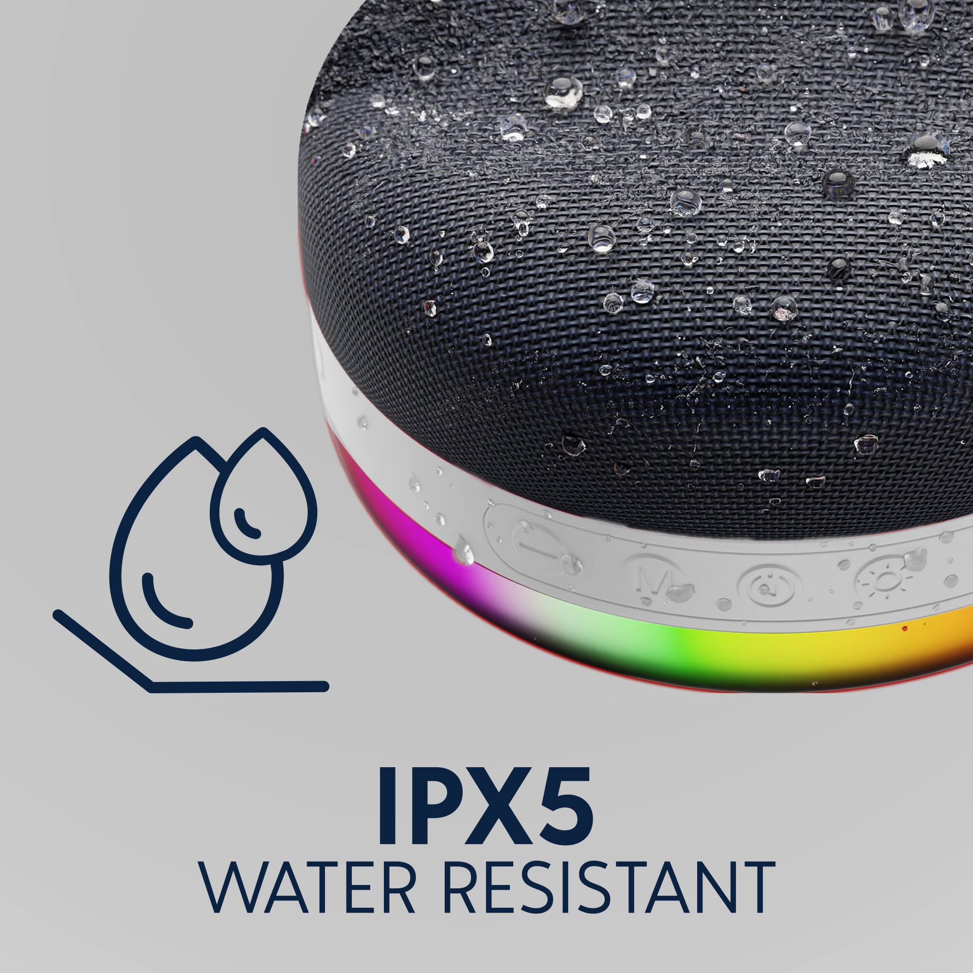 IPX5 WATER RESISTANT