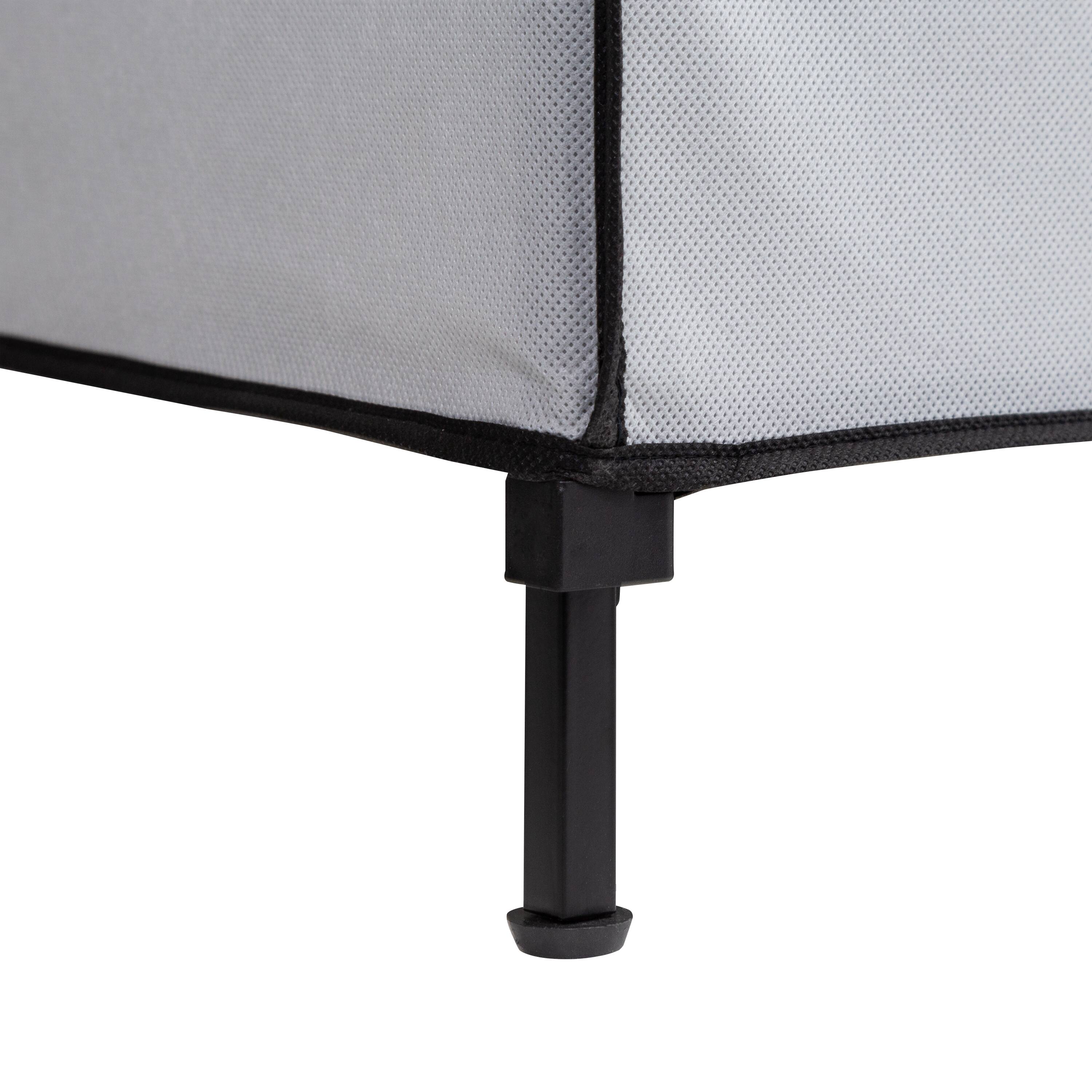 Alt View 11. Honey-Can-Do - 60In Wide Double Door Portable Wardrobe Closet - Grey.