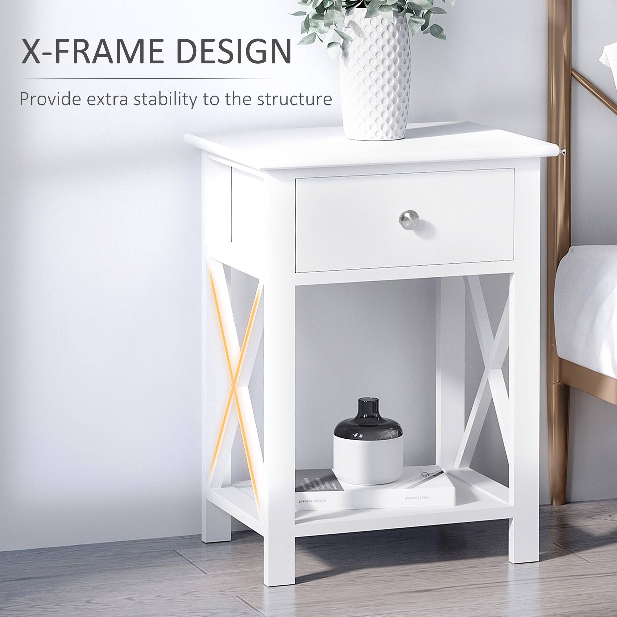 X-FRAME DESIGN  
Provide extra stability to the structure