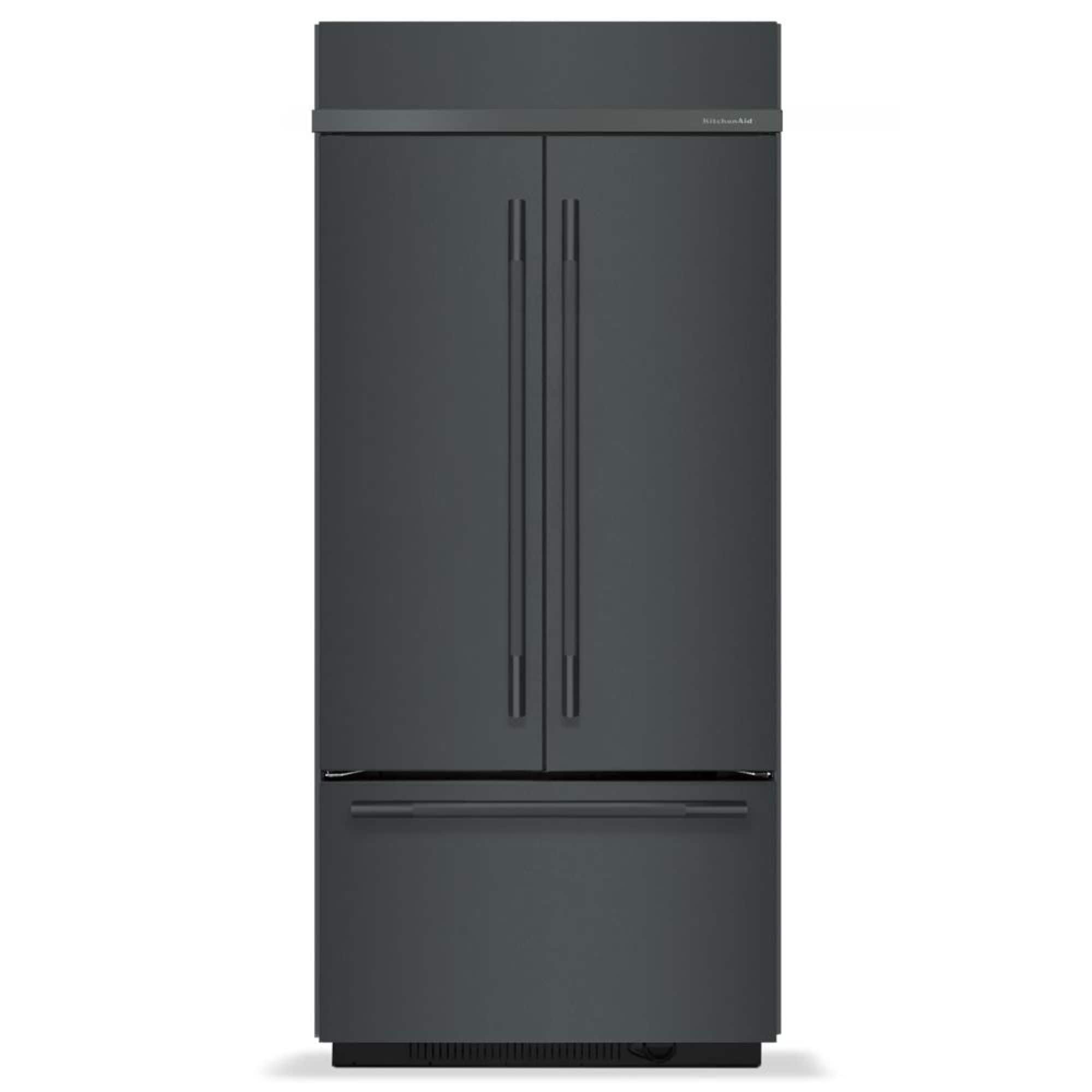 KitchenAid - 20.8 Cu. Ft. Built-In French Door Bottom Mount Refrigerator - Juniper - Front_Zoom
