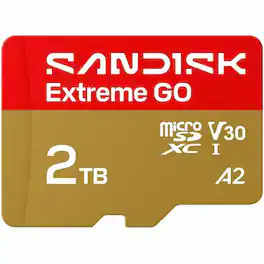 SANDISK - 2 TB Class 10/UHS-I (U1) V30 microSDXC - 1 - 240 MB/s Read