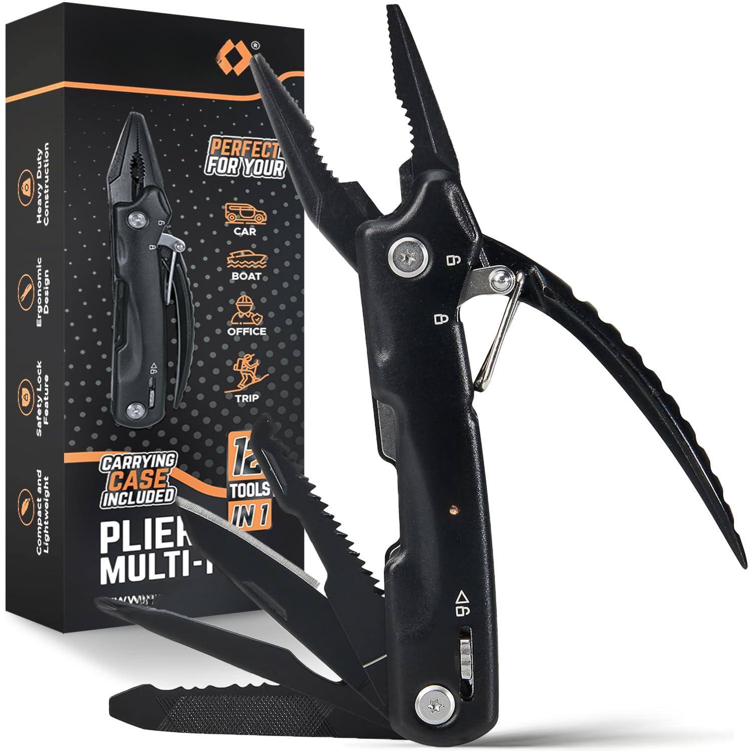 Dapper Styles - Multitool Pen - Multi-tool Pens Led Light Flathead Phillips Screwdrivers Level Ruler Bottle Opener And Stylus - Plier Multitool