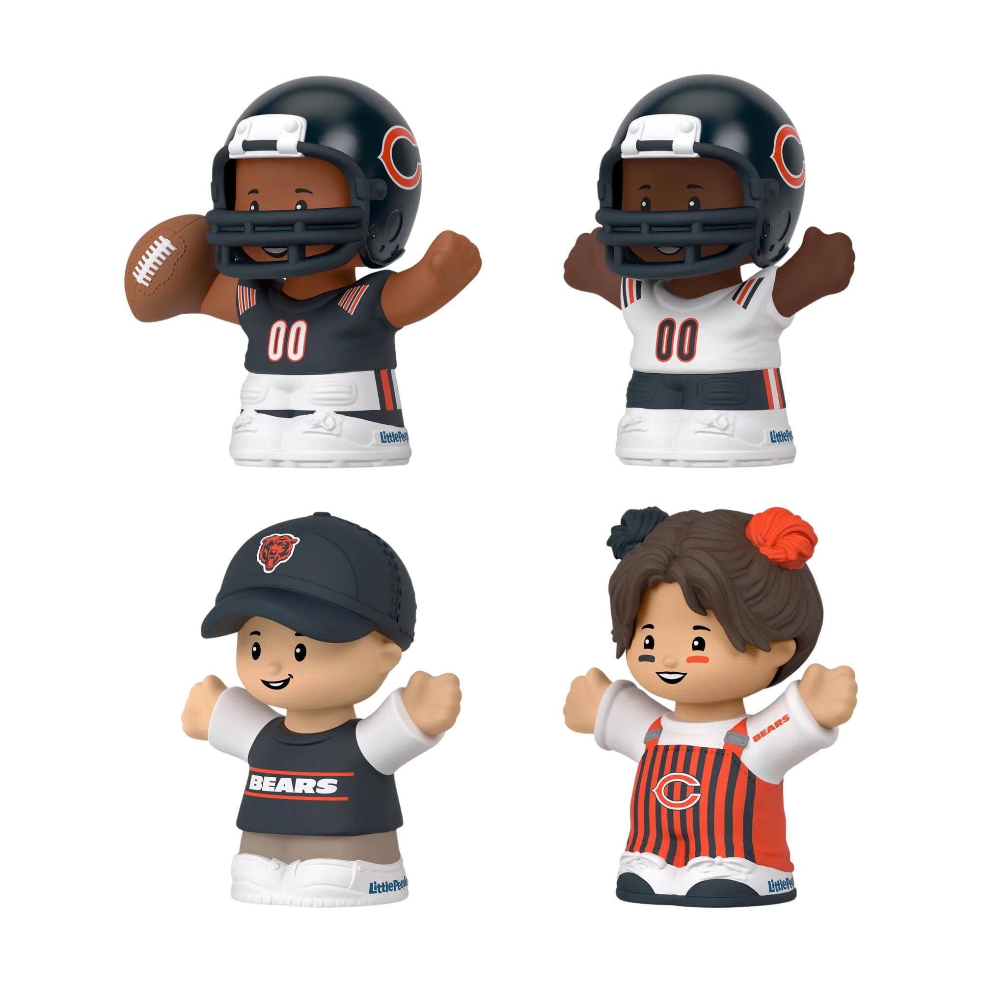 Fisher Price Little People Collector x NFL Chicago Bears 4 Pack