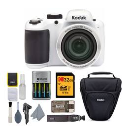 Kodak - PIXPRO AZ401 Astro Zoom Digital Camera (White) Bundle with Accessory