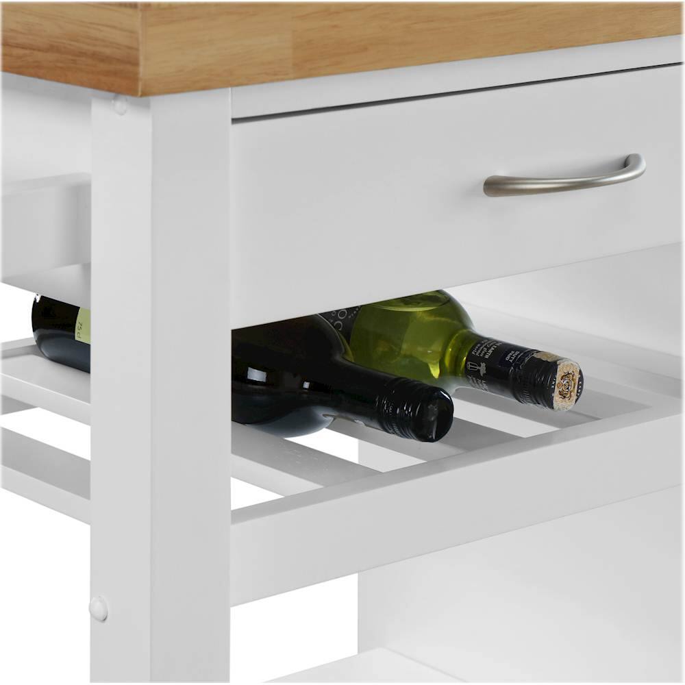 Alt View 17. Click Decor - Denver Kitchen Cart - White.