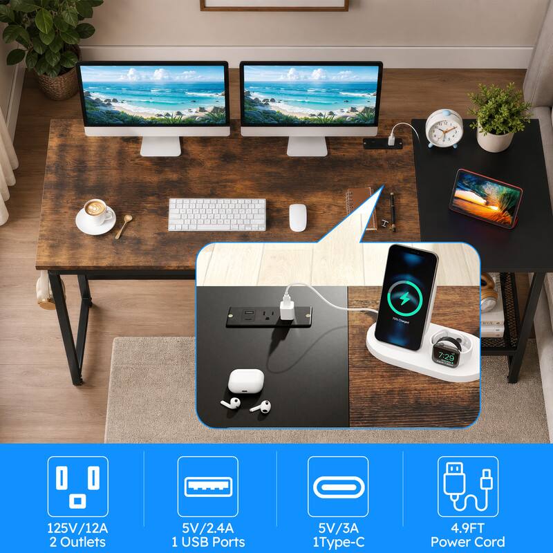 a a 0 - - 1 a + A MU 7:29 O O 125V/12A 2 Outlets 5V/2.4A 1 USB Ports 5V/3A 1 Type-C 4.9FT Power Cord