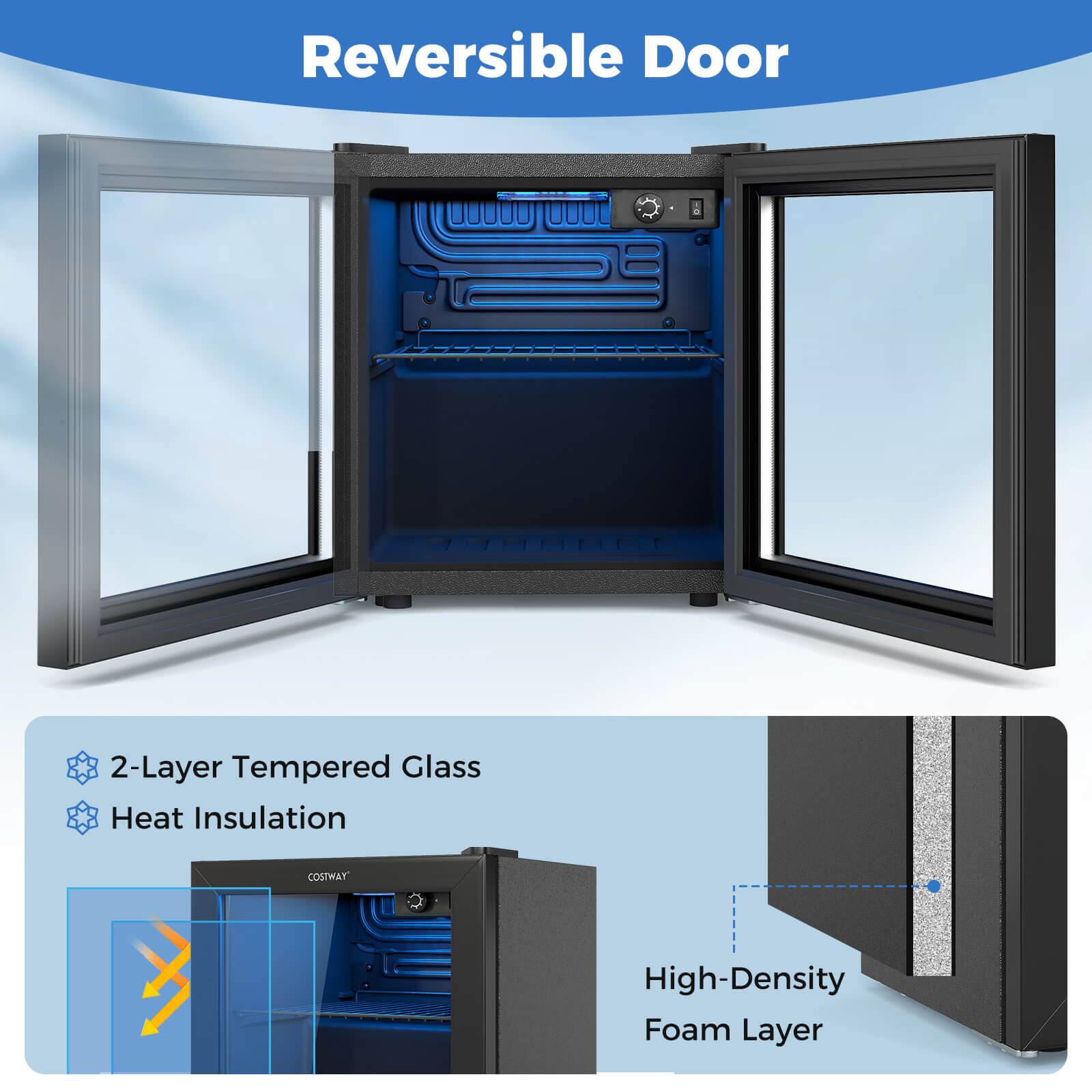 Reversible Door

2-Layer Tempered Glass Heat Insulation

High-Density Foam Layer