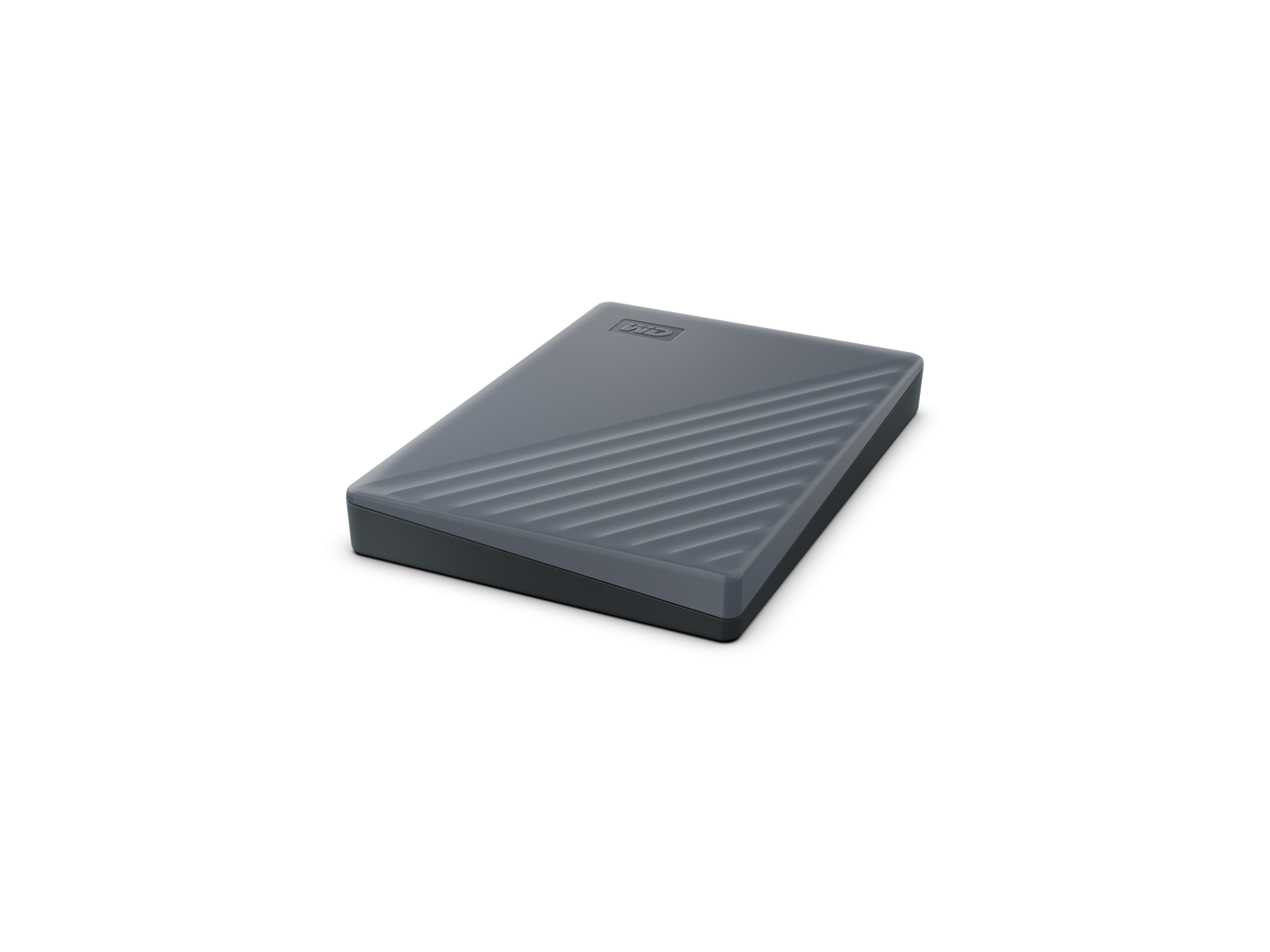 Alt View 3. Western Digital - WD 2TB My Passport Portable Storage External Hard Drive  USB-C™ (WDBWML0020BGY-WESN) - Silicon Grey.