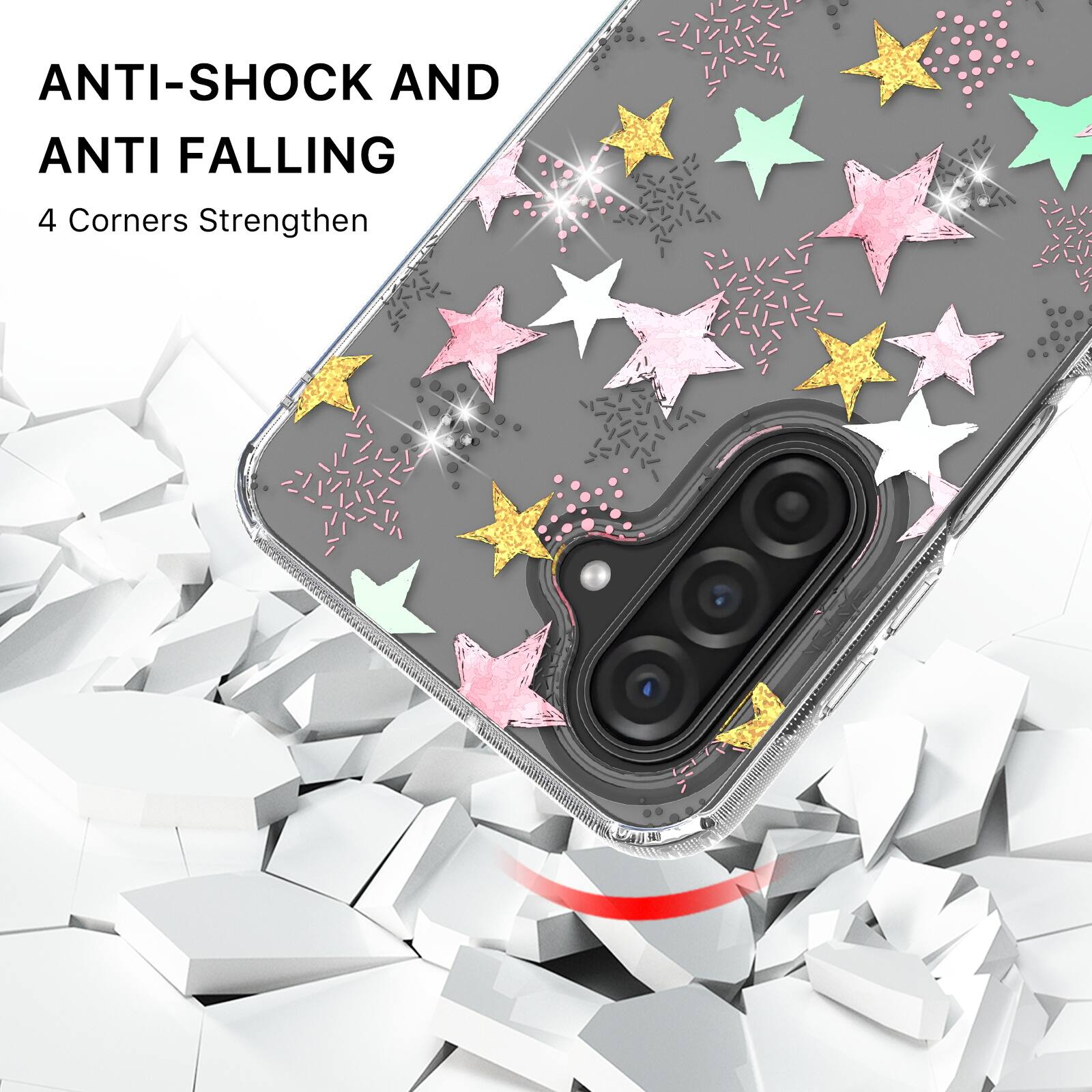 ANTI-SHOCK AND ANTI FALLING  
4 Corners Strengthen