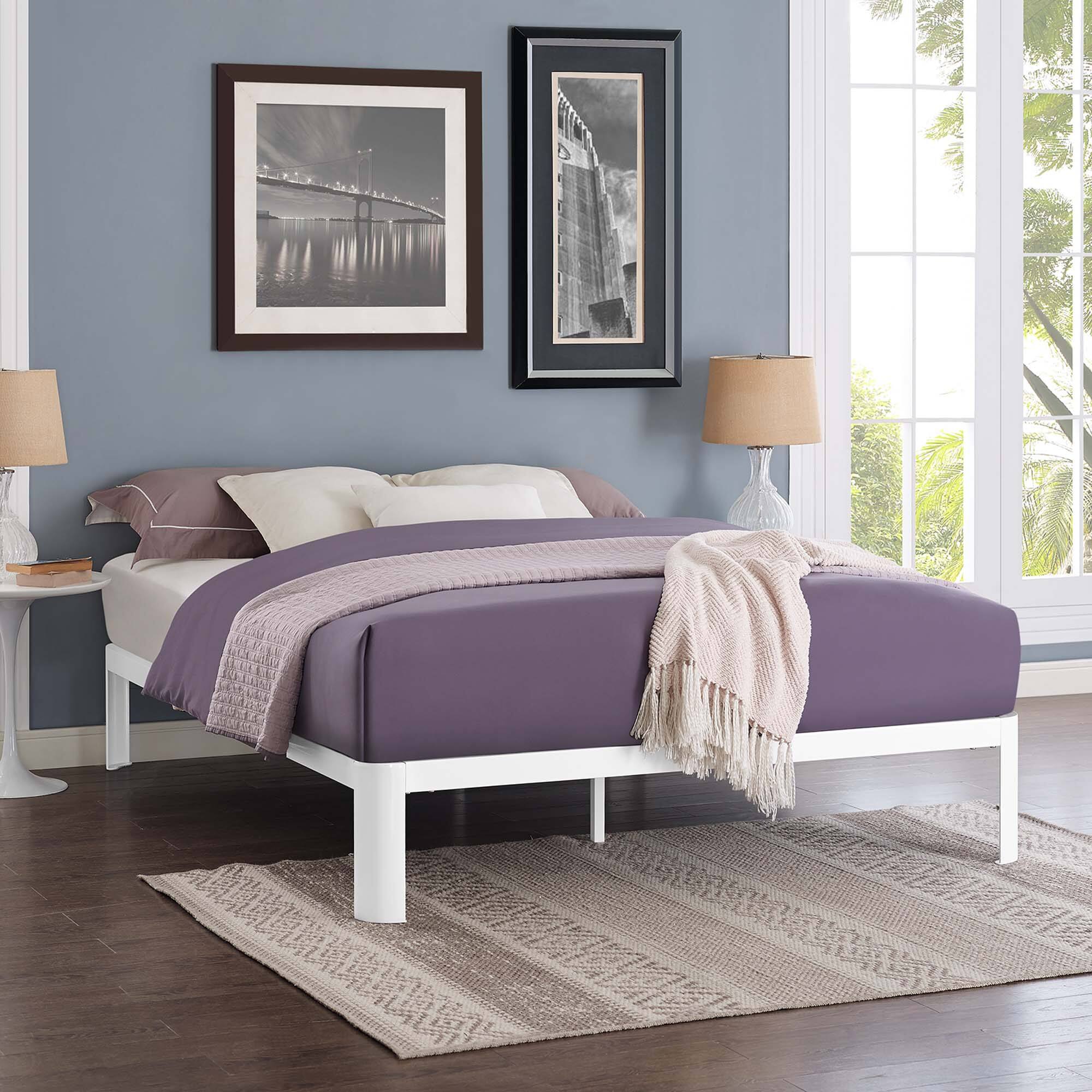 Alt View 2. Modway - Amira Performance Velvet Full Bed - Blue.