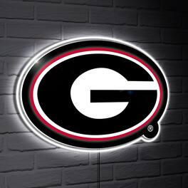 Evergreen Enterprises - Georgia Bulldogs LED Team Logo Shaped Lighted Wall Sign - Multicolor