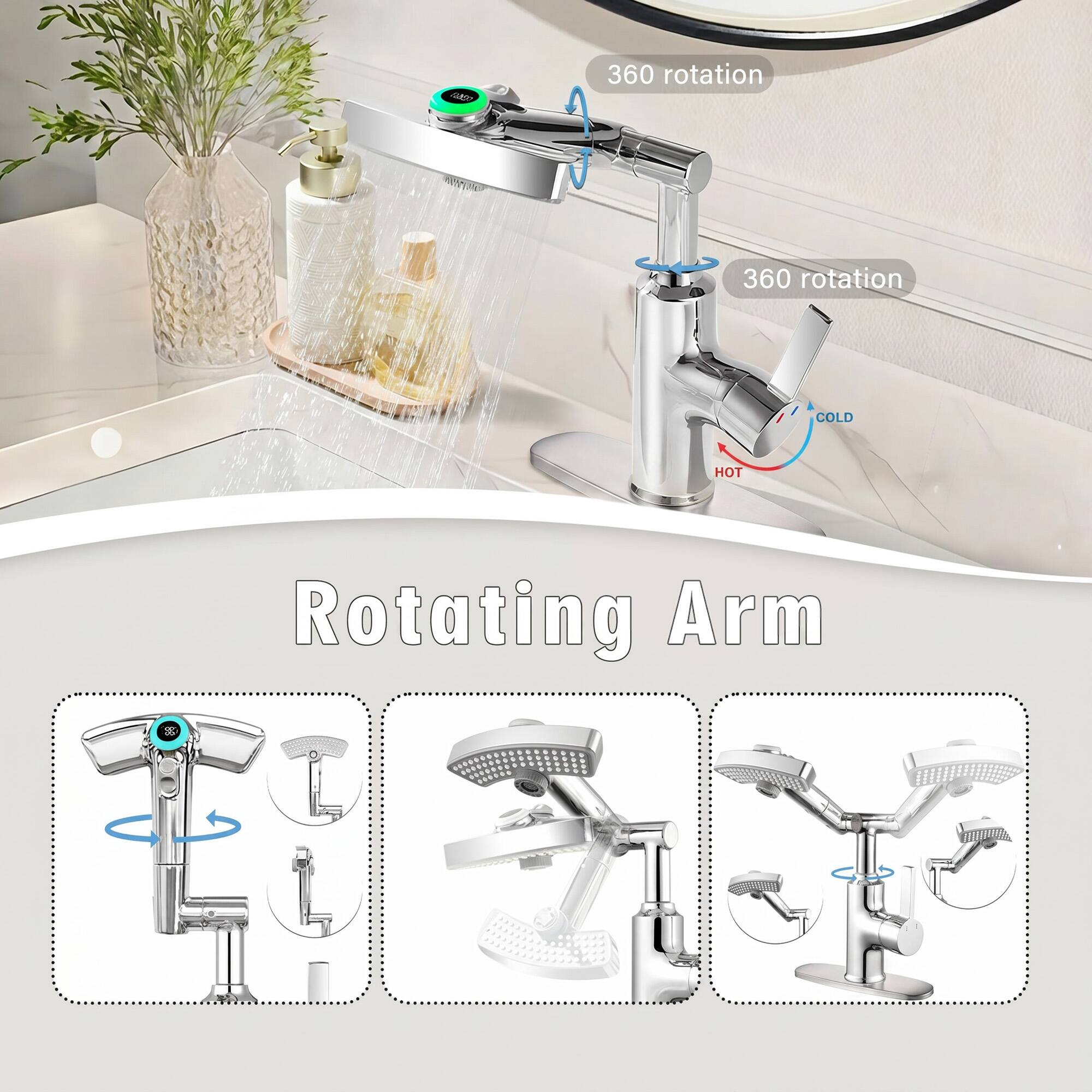 FINEST  
360 rotation  
360 rotation  
COLD  
HOT  
Rotating Arm